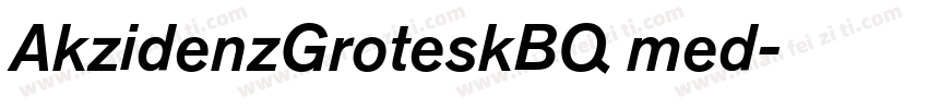 AkzidenzGroteskBQ med字体转换